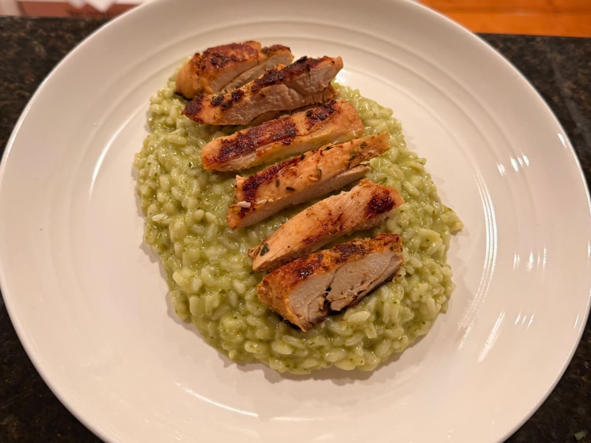 Basil Pesto Risotto
